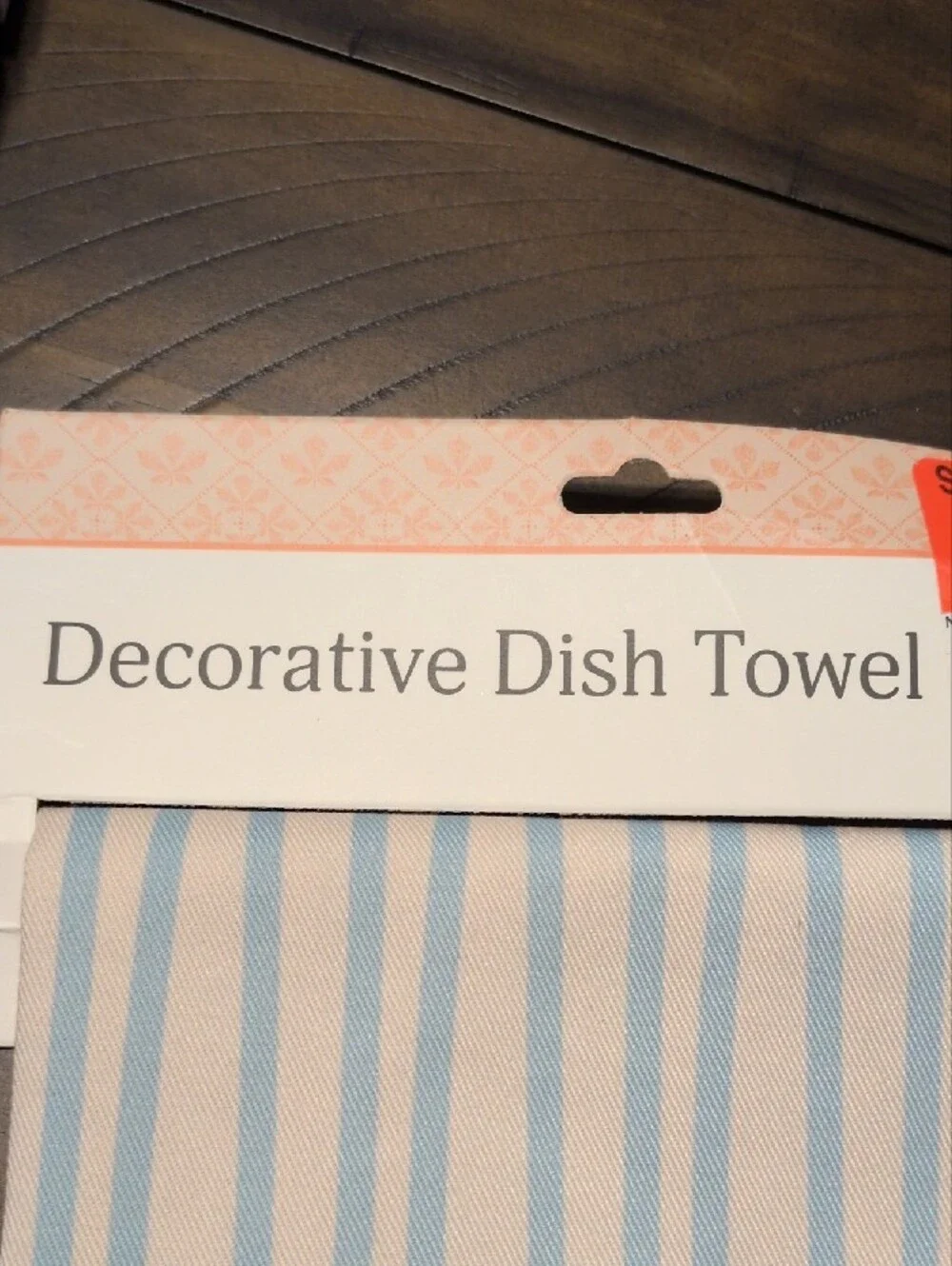 Decorative Blue & White Striped Dish Towel - The Homebody Club